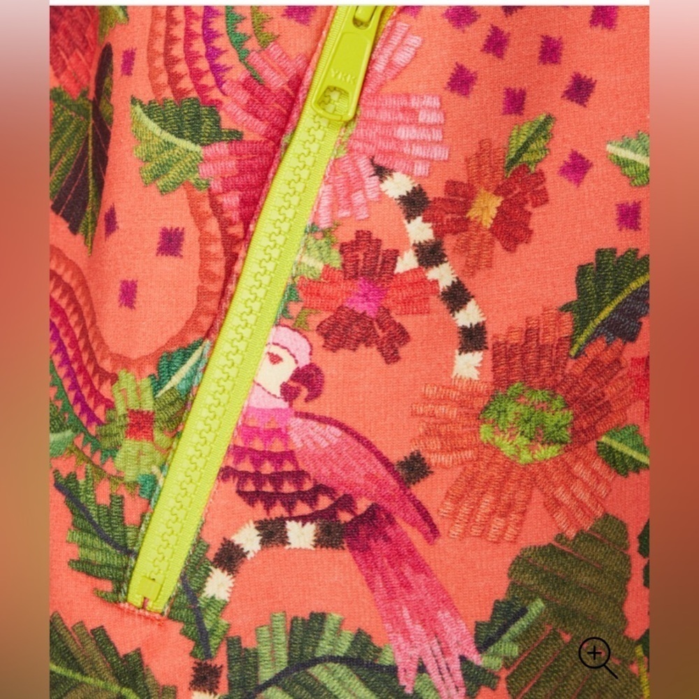 FARM RIO ANTHROPOLOGIE  Blooming Gardens, Quilted, Anorak & Sweatshorts Set S-L - Picture 4 of 13